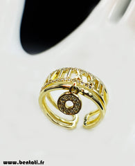 Alloy Wide Hollow Wedding Ring Jewelry Women's Ring