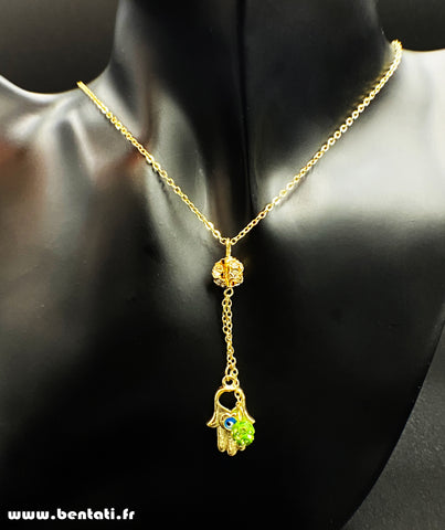 Chain with Hamsa Hand Pendant