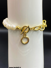 Pearl bracelet With Crystal