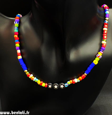 Kids necklace with colored beads