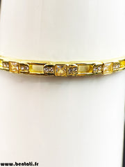 Elegant bangles with crystal stone