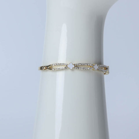Golden bangle with crystal stones for women's accessories by Bentati Fashion Dubai