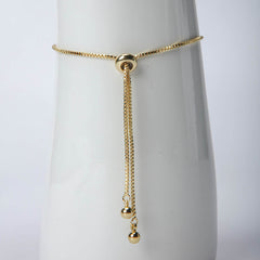 Golden chain bracelet with crystal stones for women's accessories by Bentati Fashion Dubai