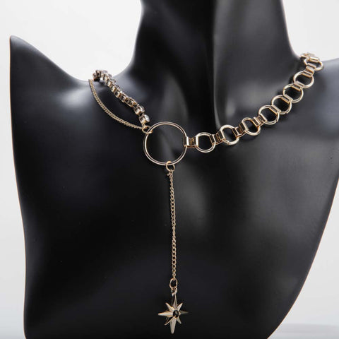 Golden chain layered necklace for women's accessories by Bentati Fashion Dubai