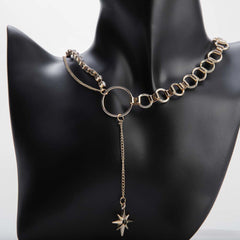 Golden chain layered necklace for women's accessories by Bentati Fashion Dubai
