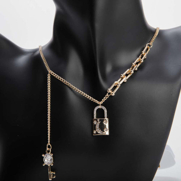Golden Lock Necklace