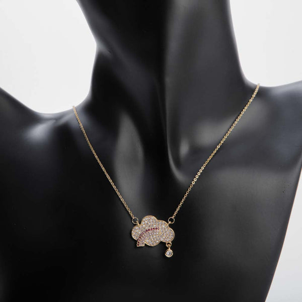 Golden Rainbow Cloud Necklace