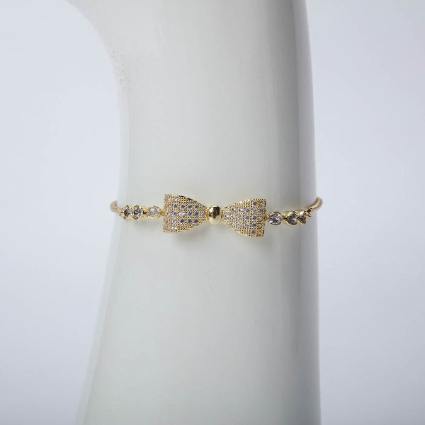 Ribbon Bracelet With Crystal
