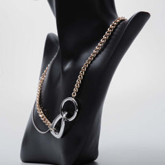 Golden and silver chain necklace for women's accessories by Bentati Fashion Dubai