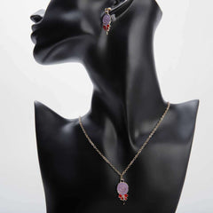 Pendant necklace & earrings for women's accessories by Bentati Fashion Dubai