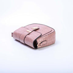 Pink crossbody bag with detachable strap and tassel for women by Bentati Fashion Dubai