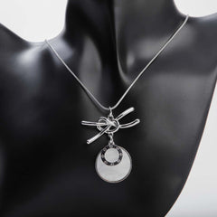 Round marble pendant necklace for women's accessories by Bentati Fashion Dubai