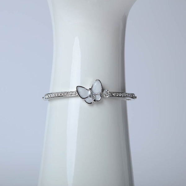 Butterfly Bangle With Crystal