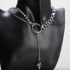 Silver chain necklace for women's accessories by Bentati Fashion Dubai 