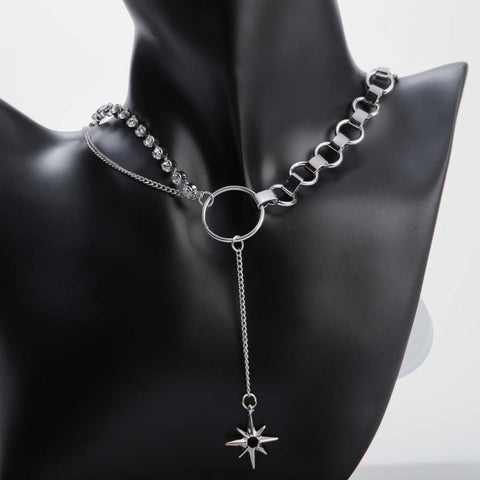Silver chain necklace for women's accessories by Bentati Fashion Dubai 