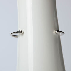 Silver diamond shaped bangle for women's accessories by Bentati Fashion Dubai