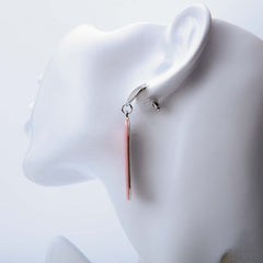 Pink marble drop silver earrings for women's accessories by Bentati Fashion Dubai
