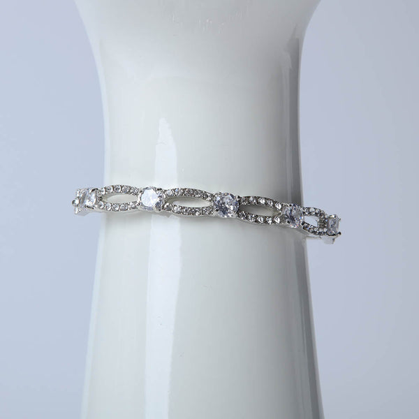 Infinity Bracelet With Crystal