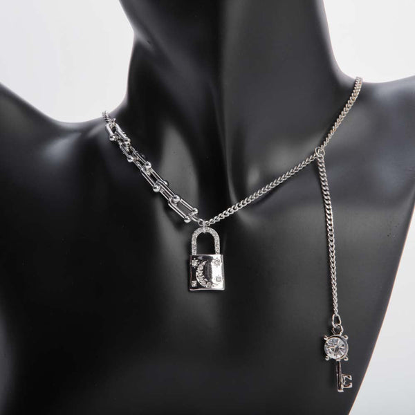 Silver Lock Necklace