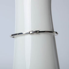 Silver papillon bangle with crystal stones for women's accessories by Bentati Fashion Dubai