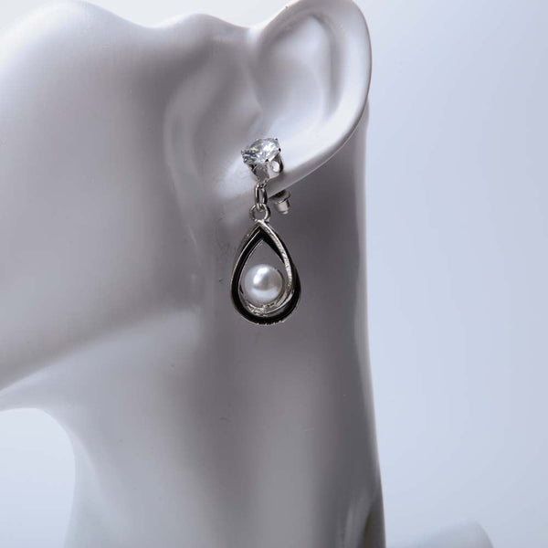 Pearl Hoop Earrings