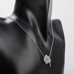Silver rainbow cloud necklace for women's accessories by Bentati Fashion Dubai