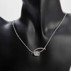 Silver triple round necklace for women's accessories by Bentati Fashion Dubai