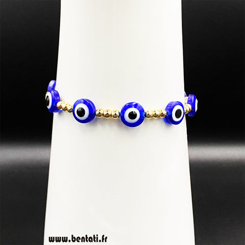 Look Around You Blue Eye Bead Bracelet