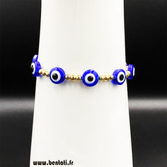Look Around You Blue Eye Bead Bracelet