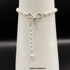 Pearl Bracelet With Crystal