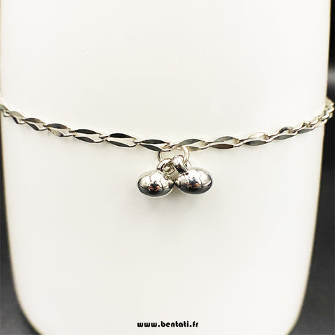 anklet bentati in golden and silver