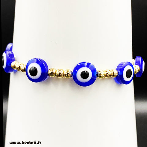 Look Around You Blue Eye Bead Bracelet