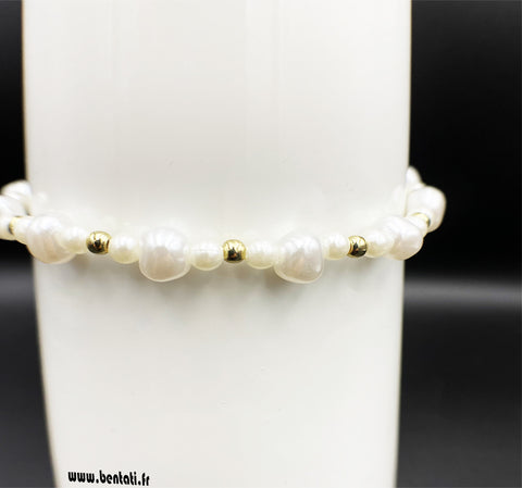 Pearl bracelet With Crystal