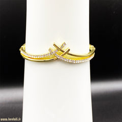 Infinity Bangle With Crystal
