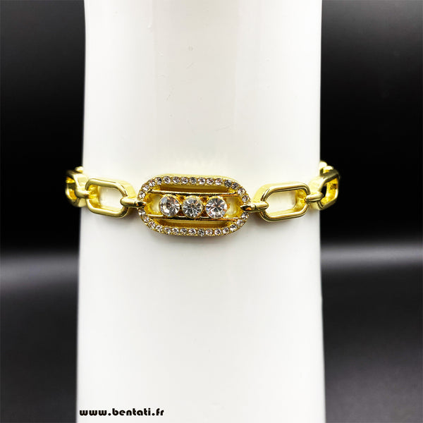 Elegant Bangle With Crystal