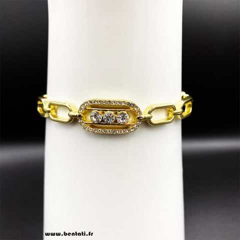 Elegant Bangle With Crystal
