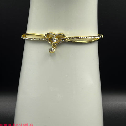 Infinity bangle With Crystal