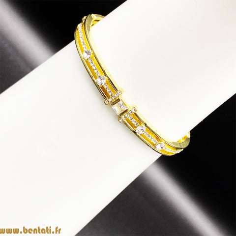 Infinity bangle With Crystal